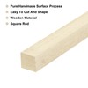Sourcing Map Square Wooden Dowel Rod, 10"x0.2"x0.2" Unfinished Hardwood Stick