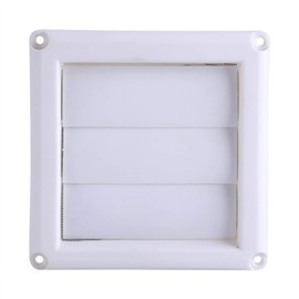 1PC Ventilation Grill Plastic 3 Flaps Air Vent Grille Cover Wall Duct Ventilation Grill with Net New(15 * 15cm)