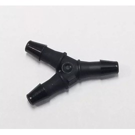 Unbranded (5) Five 3/32" Nylon Wye Y 3-Way Barb Black Tube Connector Fittings