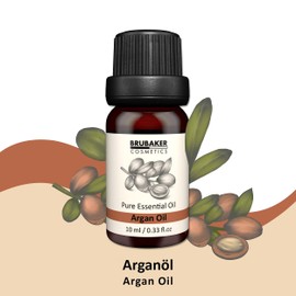 BRUBAKER Cosmetics Set of 3 Argan Oil - Healthy Hair, Long Eyelashes & Great Skin - Essential Oils Gift Set 3 X 10 ML Argan Oil Natural & Vegan