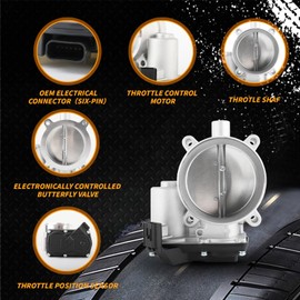 Conjunto de cuerpo de acelerador electrónico para Ford F-150 Mustang 2011-2014 Lobo 2011-2013 5.0L V8, reemplazar la pieza # S20083 TB1148