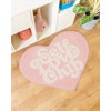 ELDONE Self Love Club Rug Heart Shaped - 37" x