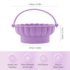 Makeup Brush Cleaner Mat - 3-in-1 Silicone Brush Cleaning Pad & Drying Rack (Purple), Quick-Dry Washing Tray for Makeup Brushes, Non-Slip Organizer