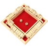 Kitchnexus 4-Player Shut The Box Wooden Table Game Classic Dice