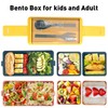 Lunch Box, 1.4L Stackable Bento Box 2-Layer Adult Lunch Box