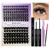 Lash Clusters Kit for Eyelash Extensions: DIY, Natural, Fluffy, Wispy,