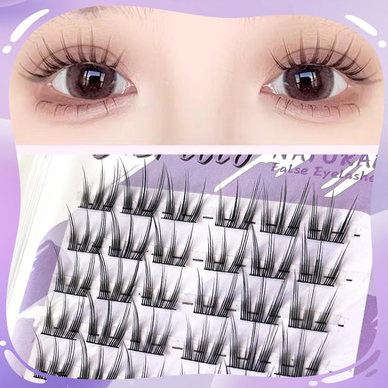 justcoco False Eyelashes, Partial False Eyelashes, Natural, Partial False Eyelashes,