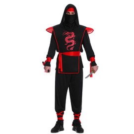 SEA HARE Adult Black Ninja Costume for Men