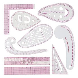Regla de Costura 9 Piezas Regla para Ropa Reglas Mtricas Regla de Curva para Costura Confeccin Herramientas de Costura Diseo de Patrn Plantilla de... 