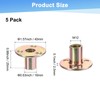 M METERXITY 5-Pack M12x25mm T-Nuts Galvanized Carbon Steel Tee Nut
