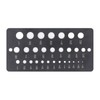 29 Hole Drill Gauge, Dual Measurement Scale, Quick and Easy