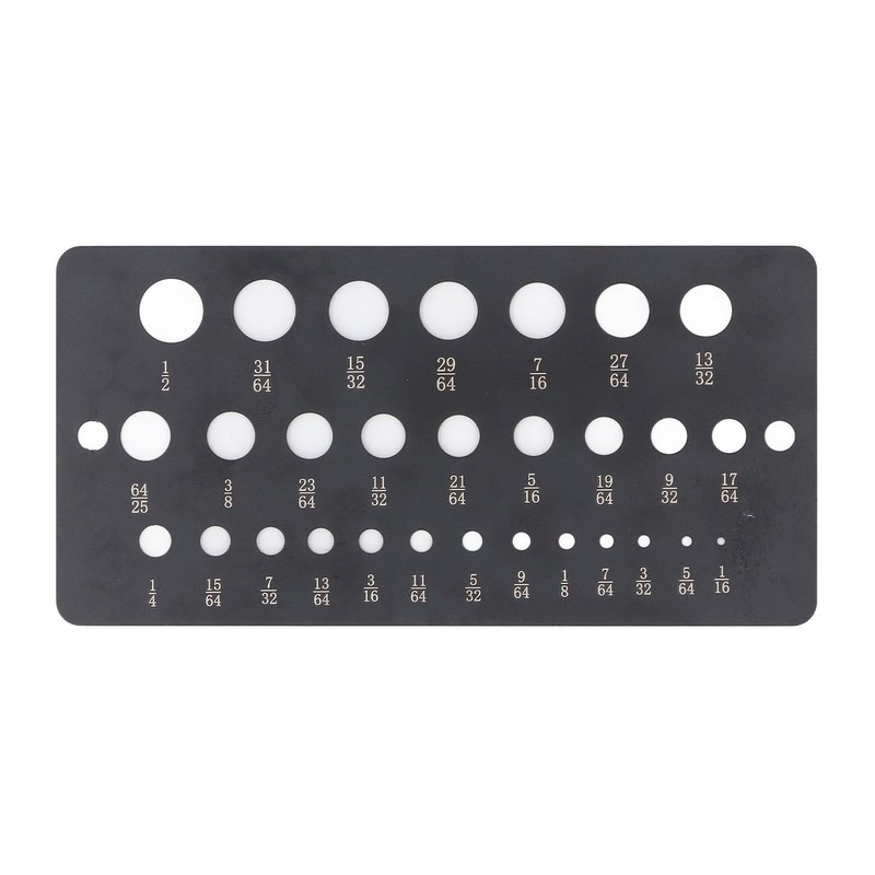 29 Hole Drill Gauge, Dual Measurement Scale, Quick and Easy