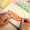 4Pcs Cute Colorful Fruit Wood Ruler Helpful Wooden Measuring Straight