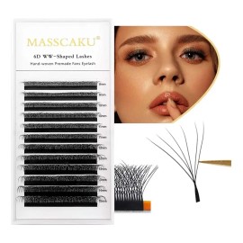 Blister Masscaku Extensiones De Pestañas W Shape Volumen 6d