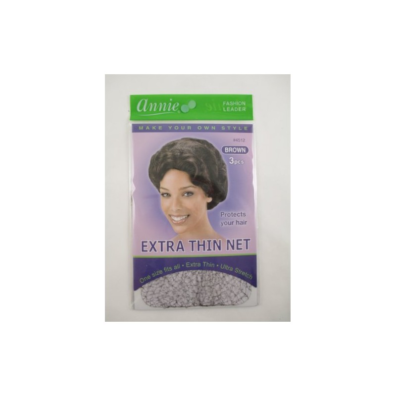Annie Extra Thin Net 3 pcs Brown