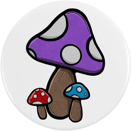 77mm 'Das Pilz-Trio' Pin Knopf-Abzeichen (BB00070737)