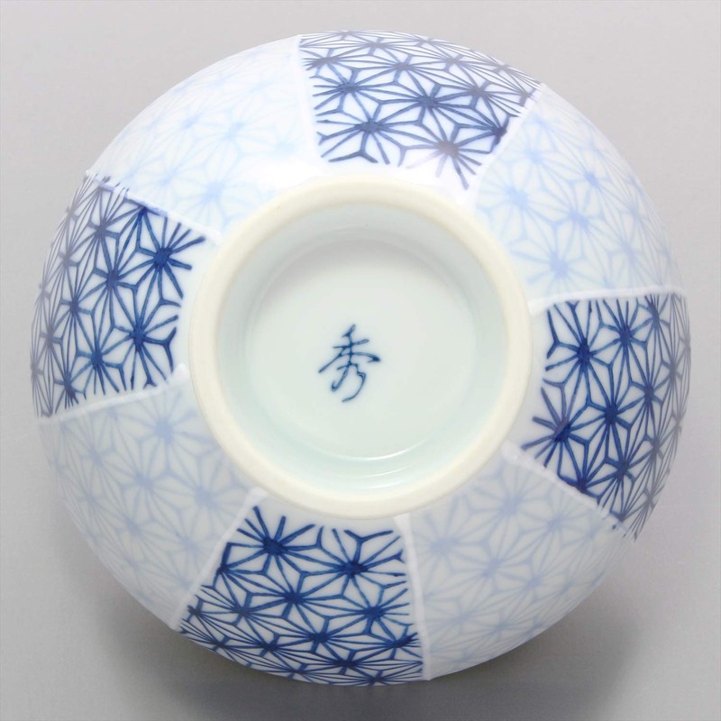 Hasamiyaki 404184 Rice Bowl, Large Ichimasa Leaf Pattern