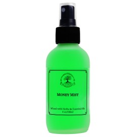 Money Mist & Room Spray | Wealth, Prosperity, Cash, & Abundance Rituals | Wiccan, Pagan, Hoodoo, Conjure, Magick Green