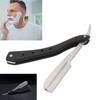 Men's Straight Edge Razor Zinc Alloy Wooden Handle Razor for