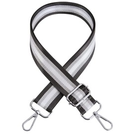 Verstellbarer Schultergurt, Taschengurt Breit 3.8cm, Schulterriemen für Damen und Herren, Taschenriemen mit Karabiner，DIY Taschengurt Streifen für Handtasche Crossbody Tasche (Schwarz)