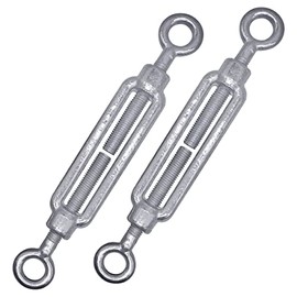 Marcopol Turnbuckle M12 (Pack of 2) Wire Tensioner M12, Adjustable Turnbuckles Eyelet and Eyelet, Rope Tension Piece, M12)