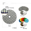 SHDIATOOL Dry Diamond Polishing Pads 7PCS Set Mixed Grits and