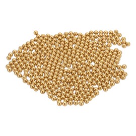 sourcing map 400 Pcs 3 mm Bearing Balls H62 Brass G100 Precision Balls for Industrial Spheres, Machinery, Automotive, and DIY