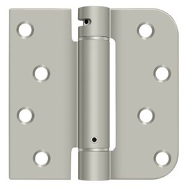 Deltana Dsh4sr515-rh Right Hand Radius Square Spring Hinge, Satin Nickel