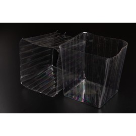 Clear Plastic Liner Inserts for Wood Boxes and Planters (5”x 5.75”) (Sell in Pack of 12) (to fit Square 6" Planter) (L060606)