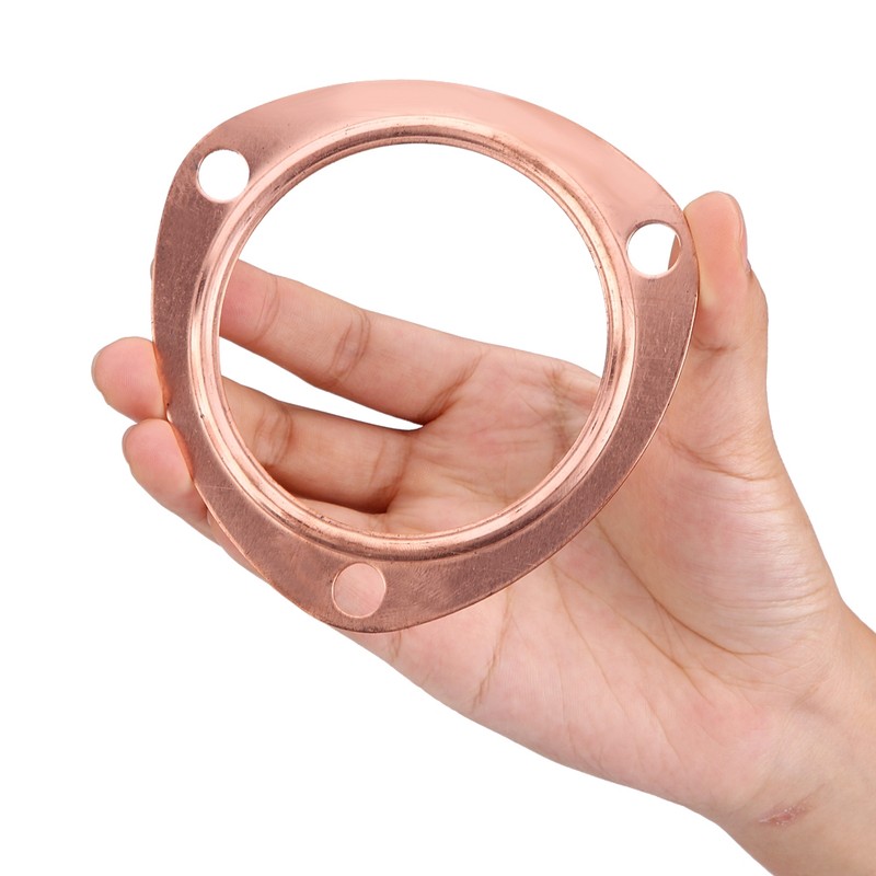 2pcs 3inch Copper Header Exhaust Collector Gaskets Reusable for SBC