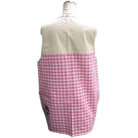 02920-44/Salonge/【Anpanman/Pink】Adult Wear Apron/Pretendy/Cooking/Helping/School/Home Economics/Mom/Gift/Present, Pink