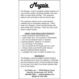 Mugzie brand 20 Ounce Cocktail Shaker with Insulated Wetsuit Cover - Michael Godard: Martini Limbo