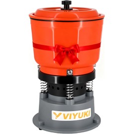 VIYUKI 9LBS Vibratory Tumbler Polishing Machine for Rocks/Metal Parts/Screw