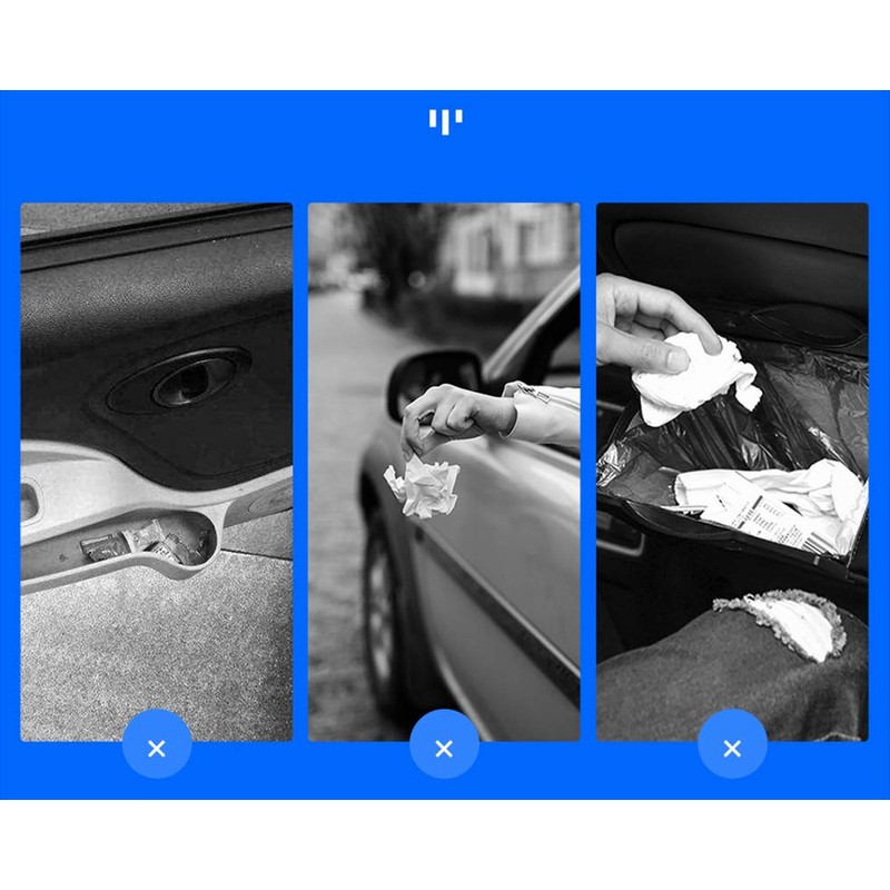 Automotive Car Trash Can Portable Mini Dust Holder Trash Container