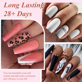 MEET ACROSS 18pcs Gel Nail Polish Set Soak Off UV LED Lamp Gel Nail Polish Kit (SET-1, 18pcs)