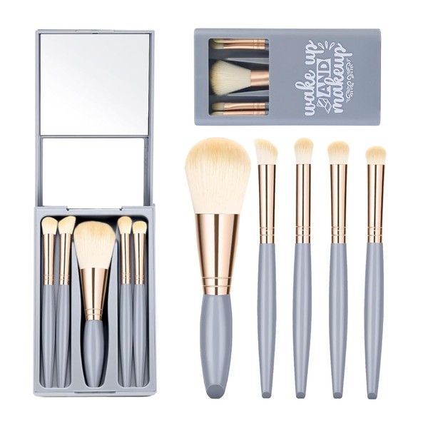 Travel Makeup Brush Set,Mini Cosmetic Brushes Kit,Small Make up Brushes