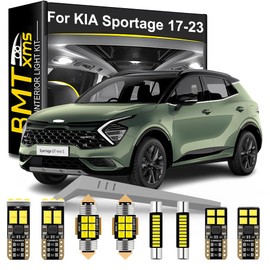 BMT xms LED Interior Light Kit Replacement for KIA Sportage QL NQ5 2017-2023, 6000K Cool White Car Interior Accessories, 11 Pieces