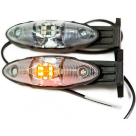 Web Truck 2 x LED Outline Light Marker Light Position Light Hanging 12-24 V 3 Colours White Red Orange for Lorry Car Trailers Caravans etc.