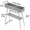 WILLBBQ Charcoal Grills Commercial Quality Portable Hibachi BBQ Lamb Skewer