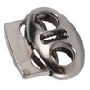 30pcs Metal Cord Lock End Toggle Double Hole Spring Stopper