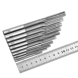 POWERTOOL HSS Reamer, Straight Shank Hand Reamers 4Pcs (4-6-8-10mm) H7 Durable HSS Reamer Set
