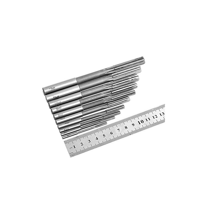 POWERTOOL HSS Reamer, Straight Shank Hand Reamers 4Pcs (4-6-8-10mm) H7
