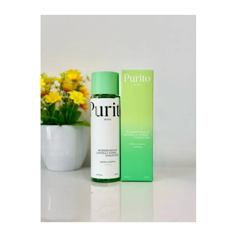 Purito-wonder Releaf-centella Toner Unscented 200ml. Todo Tipo De Piel Día/noche