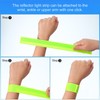 PATIKIL 6pcs Reflective Slap Bands Reflective Band Snap Bracelet Armband