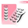 uCoolMe Lashes Cluster Lashes Strip Lashes Volumized False Eyelashes For