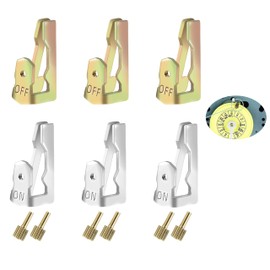 Replacement Time Switch Trippers for Intermatic T100 Series Pool Timers -3 ON / 3OFF Clips with 8 Screws (6-Pack)