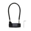 4 Digit Combination Lock for Locker, 6.8 Inch Resettable Combination