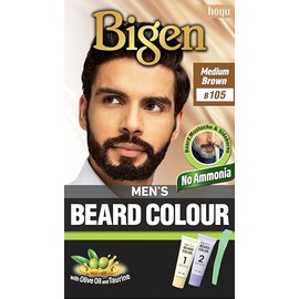 Bigen Tinte en Crema Para Barba y Bigote Men'S Beard Color Castano Medio, 102 grams, 40 gram