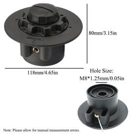 Strimmer Head Cutter Feed Spool, C5-2 Weed Eater Head M8*1.25mm Lawn Mower Trimmer Head Compatible with FS38 FS40 FS45 FS46 FS50 4006 710 2016 Brushcutter