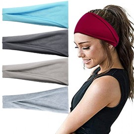 Women's Non-Slip Sports Headband for Yoga & Workouts - Fashion Edition Free Size/Light Linen Gray 15ea